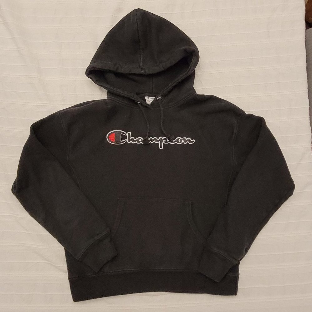 Women's Champion Hoodie- Black